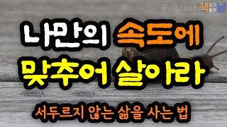 [서두르지 않는 삶을 사는 법] 나만의 속도에 맞추어 살아라 │느리게 산다는 것│책읽어주는여자 오디오북 podcasts