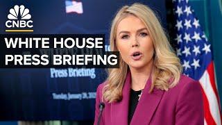 White House press secretary Karoline Leavitt holds a briefing with reporters — 4/28/2025