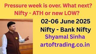WD GANN -ATH OR NEW LOW FOR NIFTY?#stockmarket 2-6 JUNE  #nifty#bankniftty#artoftrading#shyamalsinha