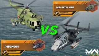 NEW MI-8TP Hip VS Phenom | F2P VS P2W | Epic Helicopter Comparison | Modern Warship