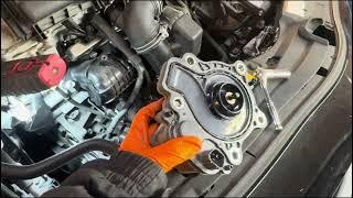 Toyota Prius 2009 - 2015 faulty water pump replacement and leaking thermostat replacement #toyota