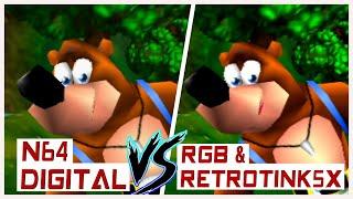 PixelFX N64 Digital vs RetroTink 5X & RGB Mod ▶ Direct Comparison