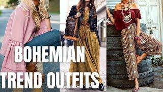 Chic Bohemian Trend Outfit Ideas. How to Wear Boho Outfit in Spring Summer?