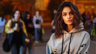 The Gaze Trap  Nightlife Kyiv, Beautiful Ukrainian Girls, Walk City Tour 4K HDR 