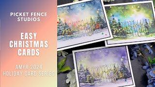 EASY Christmas Cards | AmyR 2024 Holiday Card Series #1