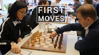 Hou Yifan vs Jens-Uwe Maiwald | First Chess Moves