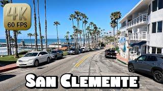 Driving Around Beautiful San Clemente, California in 4k Video