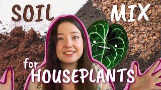 My simple SOIL MIX | Repotting indoor plants