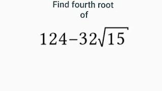 find fourth root | Olympiad | @Olympiadlearning