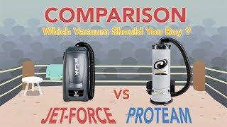 Proteam Backpack Quartervac Vacuum VS Jetforce Backpack Vacuum