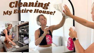 Clean my ENTIRE house with me! | Huge cleaning montage!