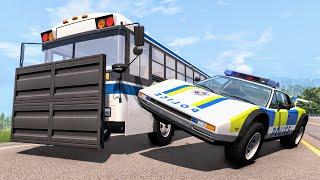 Crazy Police Chases #83 - BeamNG Drive Crashes