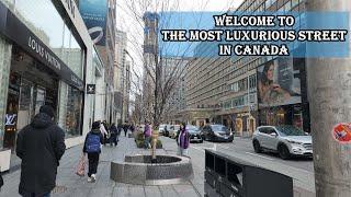 Walking Tour of Canada's Most Luxurious Street - Yorkville in 4k Ultra HD 60fps