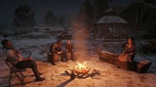 White Christmas At Beecher's Hope | RDR2 Ambience & ASMR