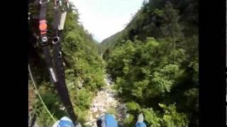 Horrorflug mit Gleitschirm in die italienische Klamm, ein fast crash beim paragliding