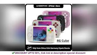 ANBERNIC RG Cube Retro Handheld Game Console 64bit Android 13 Unisoc T820 3.95 Inch IPS Sc