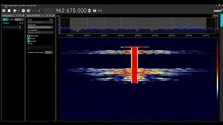 Tidradio H3 "Frequency Hopping" on waterfall.