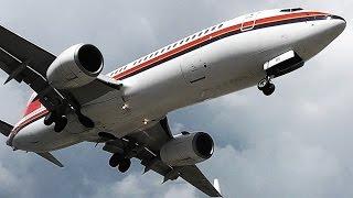 Meridiana 737-800-Low Landings & Extreme Wet Jetblast on Takeoff-Skiathos, the Second St Maarten