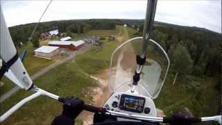 Landing at Böle Airstrip, in the QuikR