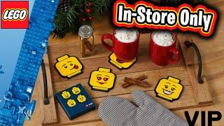 LEGO In-store ONLY Exclusive - VIP Holiday Drink Coasters 5007623 Minifigure Coasters - Misprint?