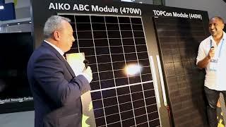 AIKO Solar at Smart Energy 2024 | AIR Series panel and All Back Contact (ABC) technology