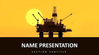 Oil Rig Power: Dynamic Template - Design Presentation for Energy Projects