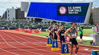 Men’s 800m 2024 U.S. Olympic Trials Round 1 Heat 1, Bryce Hoppel, Hobbs Kessler