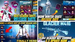 M416 GLACIER NOT COMING?| BGMI NEXT UC UP EVENT|NEXT CLASSIC CREATE| WINTER CREATE|SUPPLY CREATE