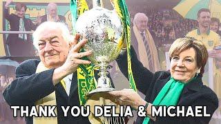 Thank you, Delia & Michael | From those who were part of your Norwich City journey | The Pink Un