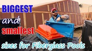 Biggest and Smallest Sizes for Fiberglass Swimming Pools