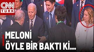 G20 Liderler Zirvesinde Meloni, Erdoğan'a Öyle Bir Baktı Ki...