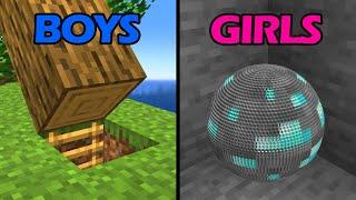 weirdest things in minecraft by boys and girls