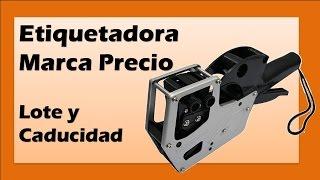 Etiquetadora Marca Precio para Lote y Caducidad de uso rudo tipo Pistola
