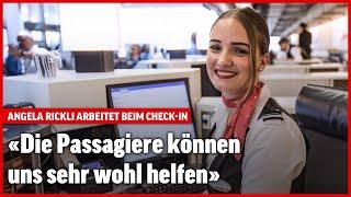 Angela Rickli arbeitet für Swissport am Check-in | Sommerserie Flughafen Zürich | Folge 2