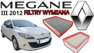 WYMIANA FILTRA POWIETRZA i KABINOWEGO RENAULT MEGANE III 3 2012 GRANDTOUR