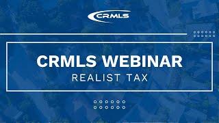 [CRMLS Webinar] Realist Tax