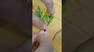 quilling leaves for beginners  #quillingart #papercraft #diy