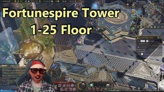 Lost Ark - FORTUNESPIRE TOWER Floor 1 to 25!