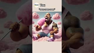 The Rock's dream gone wrong #ai #aiart #memes #animation #shorts #therock #dwaynejohnson