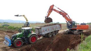 4X Fendt tractor | Hitachi Zaxis | New Holland D180 - E145