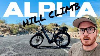 HeyBike Alpha Mid-Drive E-Bike TACKLES a 17-mile HILL CLIMB course!