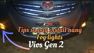 Paano mag Install nang Fog light sa toyota vios gen 2. Ito gawin niyo sa Fog light niyo.