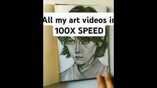 My art videos in 100X speed #Arts #SPEED #ytshorts #shorts