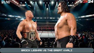 WWE2K24 | Brock Lesnar vs The Great Khali | Extreme Rules Match