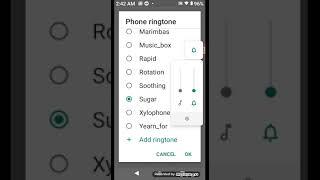 Cricket stock ringtone, indication and alarm sounds