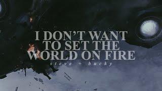 steve + bucky - i don't want to set the world on fire