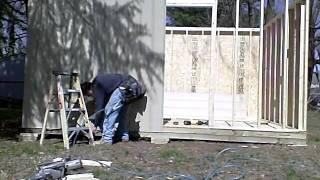 Hanging Smartside with a Bostitch siding nailer