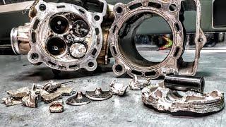 Total Engine Destruction - KTM sx-f 350cc   .  .  .  It can be fixed ?