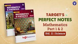 Std. 11 Perfect Mathematics Part 1 & 2 | Target Publications