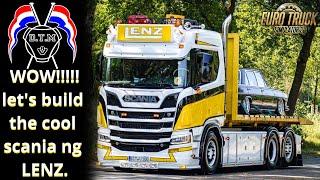 ets 2 LENZ SCANIA NG R  BUILD THE AWESOME TANDEM / FLATBED / HOOKLIFT / DUMPER D.T.M SKINMOD/DESIGN